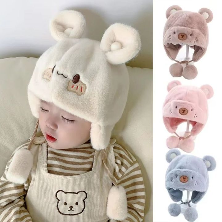 Lovely%20Winter%20Baby%20Bear%20Hats%20Soft%20Outdoor%20Newborn%20Bonnet%20Hats%20Ear%20Protection%20Fleece%20Wool%20Boys%20Girls%20Beanie%20Cap%20Kids%20-%20Image%207