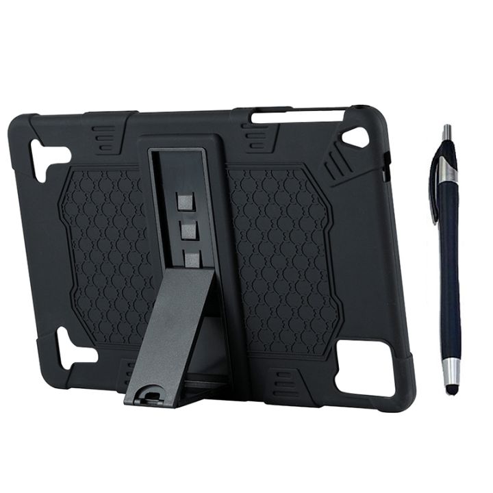 10.1%20Inch%20Tablet%20Case%20Silicone%20Case%20Tablet%20Stand%20Universal%20Tablet%20Case%20Adjustable%20Stand%20with%20Capacitive%20Pen%20-%20Image%203
