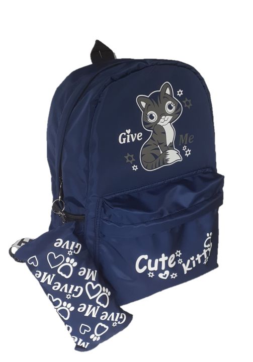 HELLO KITTY / MOOW Stylish Double Shoulder Backpack/ School Bag for girls/ Class Bag for girls/ class bag