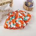 Summer Floral Print Girls Skirt Shorts for Children Clothing Skirt-Pants Kids Tutu Shorts Loose Leg Pants Baby Clothes Size 2-6T. 