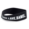 Rubber Wristband,Bracelet,Handband for Men and Boys - Black. 