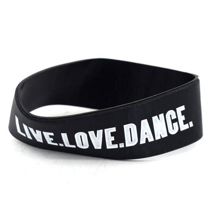 Rubber Wristband,Bracelet,Handband for Men and Boys - Black