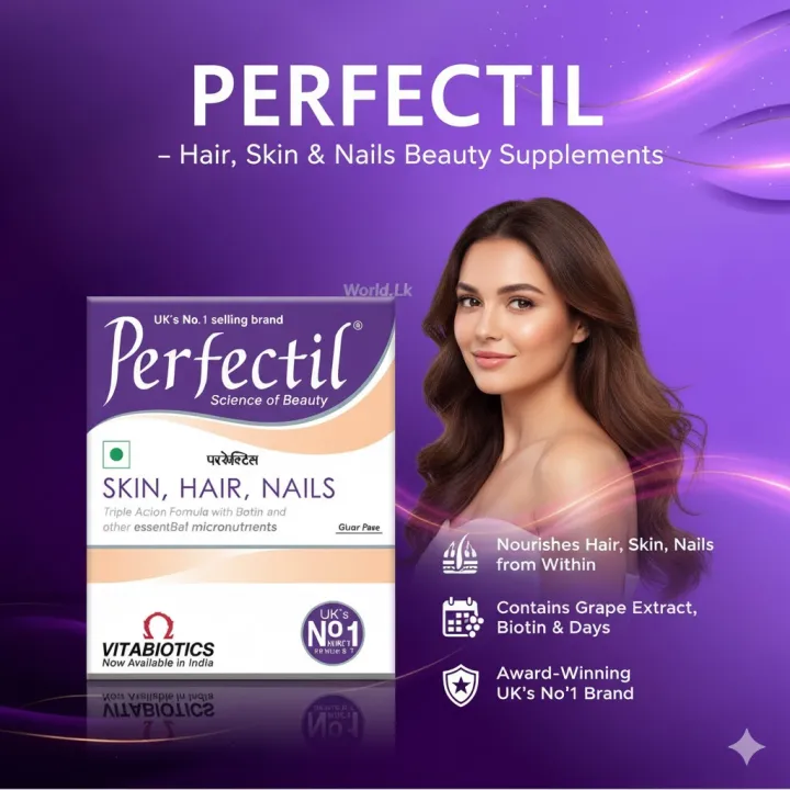Perfectil Extra UK PERFECTIL Extra Support Hair, Skin & Nails Supplement Phsn Capsules ...