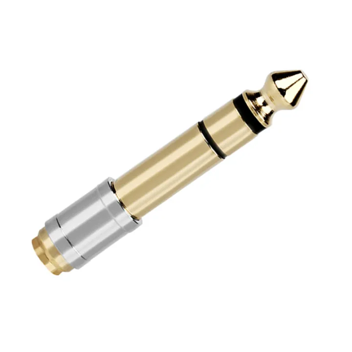 1Pcs 6.35mm to 3.5mm Converters 1/4 Inch Male 1/8 Inch Female 6.35 to 3 ...
