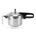 Pressure Cooker Stainless Steel Pressure Cooker Pot 3L Rustproof Explosion Proof for Induction Cooker for Gas Stove. 