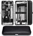 Manicure Set Stainless Steel Nail Cutter Fingernail Clippers Trimmer Eyebrow Scissor Ear Spoon Facial Care Manicure Manicure Beauty 19 PC Tool Kit. 