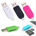Smart Memory Card Reader 2 in 1 Card Reader USB and OTG. 