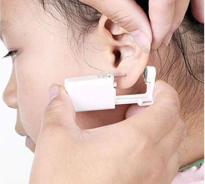 Disposable Sterile Ear Piercing Gun Kit Choose Design, No Pain Piercing Tool Machine for Tragus and Helix Piercing