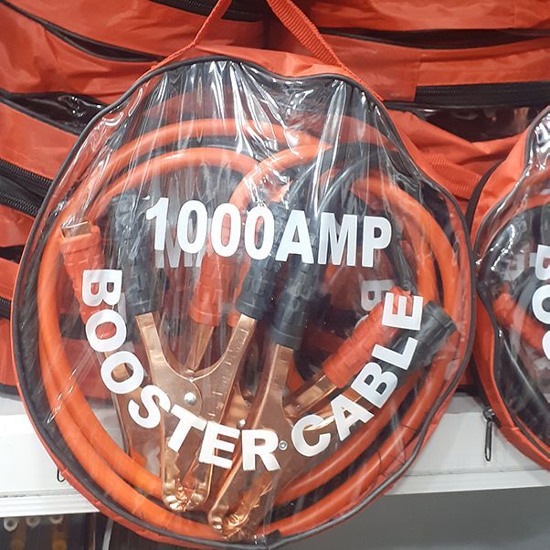 Heavy Copper Plated Jaws 1000 AMP Booster Cable Jumper Cables Heavy Duty Battery Booster Jump Start, Vehicle Booster Cable with