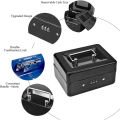 Durable Metal Coin Box with Locking Storage Tray - Small Coin Box with Combination Lock 15 x 12 x 7.7cm (Black). 