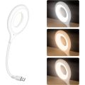 LIULANZ Smart Voice Control USB Night Light for Bedside,3 Level Dimmable 3 Colors Changing Eye Protection Portable LED Table Reading Lamp for Baby Kids Bedroom Office Outdoor. 