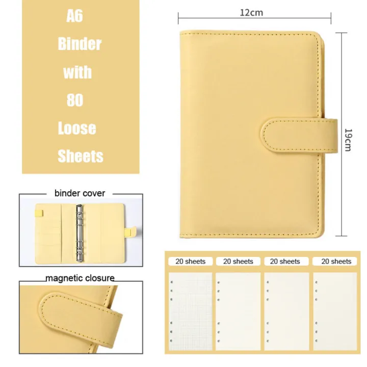 Budget%20Planner%20PU%20Leather%20A6%20Notebook%20Durable%206-hole%20design%20A6%20size%20Budget%20Planner%20Binder%20PU%20Leather%20Zipper%20Closure%206%20Hole%20Binder%20for%20Office%20School%20Personal%20finance%20Budgeting%20Business%20meetings%20-%20Image%206
