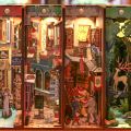 Wooden DIY Book Nook Shelf Insert Kits Model Ocean Roombox Handmade Building Miniature Furniture Home Decoration Toys Gifts. 