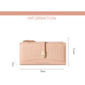 David Jones Paris Long Crocodile Wallet 2 Fold Phone Card Holder Organiser for Women and Gilrs. 