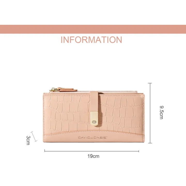 David%20Jones%20Paris%20Long%20Crocodile%20Wallet%202%20Fold%20Phone%20Card%20Holder%20Organiser%20for%20Women%20and%20Gilrs%20-%20Image%203