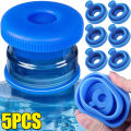 5/1pcs Silicone Water Jug Lids Replacement Jug Cover Water Bucket Cap Leak Proof Sealing Covers Barreled Water Bottles Lid. 