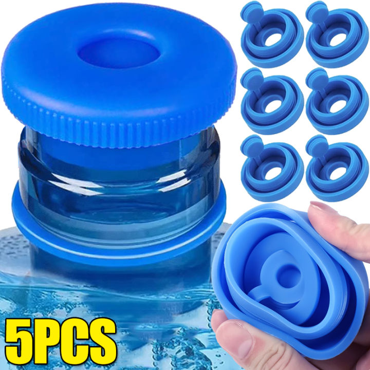 5/1pcs Silicone Water Jug Lids Replacement Jug Cover Water Bucket Cap Leak Proof Sealing Covers Barreled Water Bottles Lid