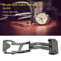 Watch Clasp Replacement Stainless Steel Stable Connection Folding Watch Clasp 22mm Push Button for Repair Shop for Watch Repairman. 