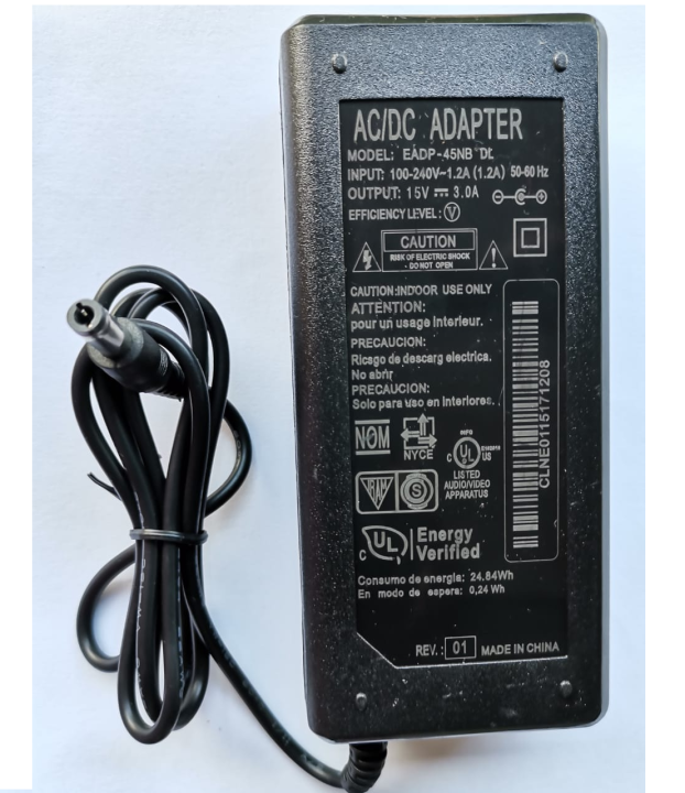 15V 3A AC/DC Adapter With \ Without Power Code | Daraz.lk