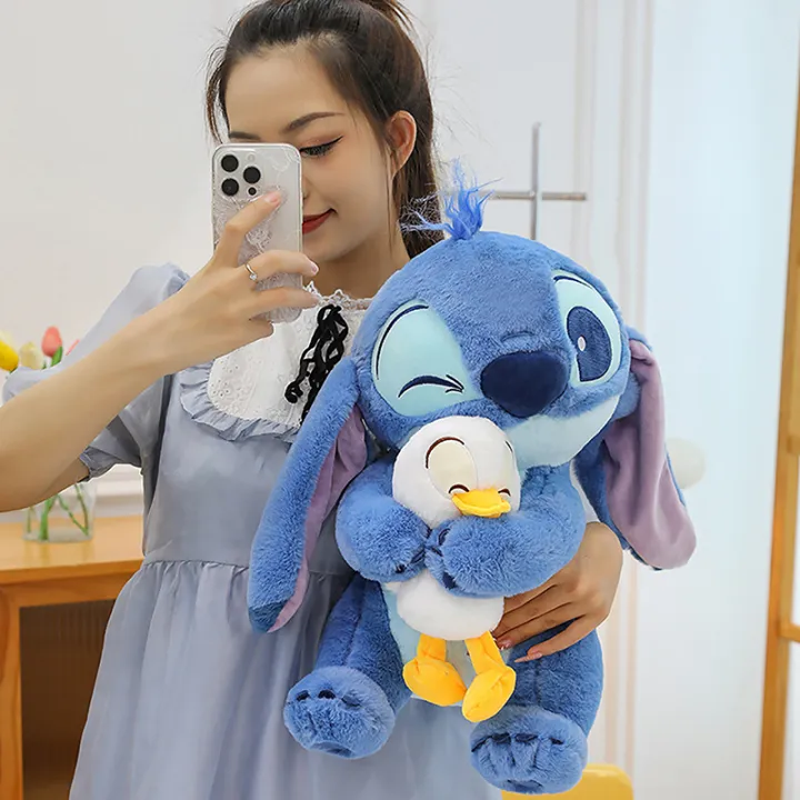 30cm%20Disney%20Plush%20Doll%20Stitch%20Lilo%20Doll%20Cute%20Duck%20Stitch%20Plush%20Stuffed%20Toy%20QINGHE%20-%20Image%203