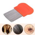Stainless Steel Hair Lice Comb Brush Remove Ticks Slow kids fine tooth chip flee metal nit head lice hair comb Anti-Lice. 