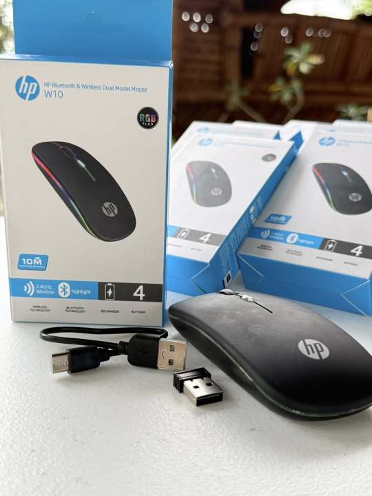 Mouse Gate Computer HP Dual Mode Bluetooth & 2.4GHz Wireless Mouse – Rechargeable Portable ...