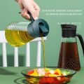 630ml Olive Oil Dispenser Bottle Large Capacity Durable Portable For Kitchen Household Leakproof Soy Sauce Vinegar Oil Bottle. 