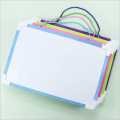 Colorful plastic frame students learning writing white board kids small dry erase whiteboard 30 x 20cm for Schools and home use in Daraz Flyer. 