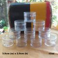 10 pcs portable Cosmetic Sample Refillable Bottles Containers 5g / 10g / 30g Plastic Cream, Spices, Cosmetics, Powder, Storage Jars. 
