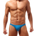 Yfashion Men  Solid Color Underwear -shaped Ice Silk Underwear Pants. 