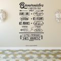 Spanish Quote Bienvenidos A Nuestra Casa Vinyl Phrases Wall Decals Decor Livingroom Stickers Wallstickers Decorative RU2019. 