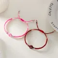 【ThinkWay】2 PCS/SET Spiderman Bracelet For Couple Gwen And Miles Spider Man And Spider Girl Handmade Bracelet Fashion Jewelry Friendship Gifts Unisex. 