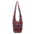 Cotton linen Posamia wanderers women's cotton zipper shoulder bag ethnic prints handbag. 