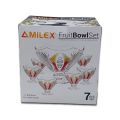 Restaurant Embossed Amilex Glass Fruit Bowl Set 7pcs Kitchenware Small Glass Salad Bowl Glassware Dinnerware. 