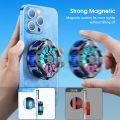 DoomHot 2 In 1 Phone Cooler Mobile Phone Gaming Fast Cooling And Heat Dissipation Live Streaming Mobile Game Phone Heat Sink Mobile Phone Cooler RGB Lighting Radiator. 