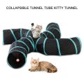 Indoor Cat Tunnel 4 Way Pet Play Tunnel Collapsible Tunnel Tube. 