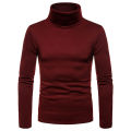 Yfashion Men hermal Cotton High Neck Sweaters Stretch urtleneck Shirt ops. 