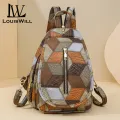 LouisWill Women Backpack Chest Bag Shoulder Bag Bohemia Style Backpacks Travel Backpack Fashionable Ladies Backpack Casual Simple Student Bags Laptop Backpacks Lightweight Anti-theft Backpacks. 