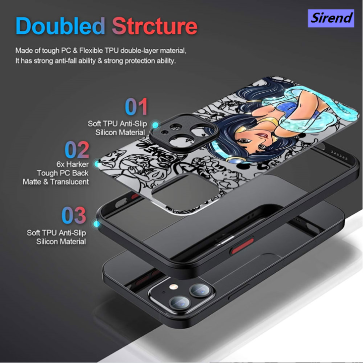 Sirend%20Disney%20Princess%20Jasmine%20Case%20for%20Apple%20iPhone%2015%20Pro%208%20Plus%2011%20Pro%20XR%2014%20Pro%20Max%2012%20Mini%20SE%207%206S%20XS%20X%2013%2013%20Matte%20Shell%20Cover%20-%20Image%205