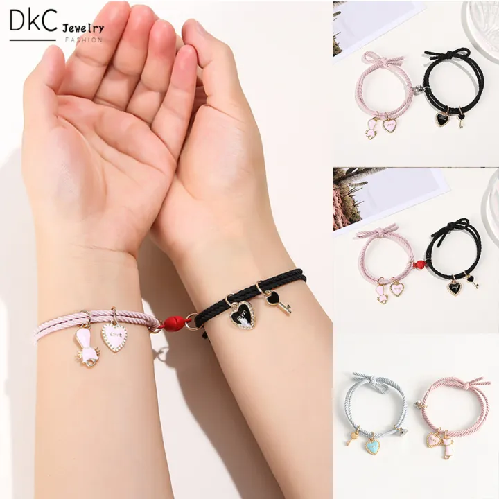 %E3%80%90ALLGOOD%E3%80%91Jewlry%202021%20Latest%202%20Pcs/Set%20Best%20FriendMagnetic%20Attract%20Bracelets%20for%20Women%20Lovely%20Cartoon%20Cat%20Heart-shaped%20Love%20Attraction%20Bracelet%20for%20Girl%20Fashion%20Women%20Jewelry%20-%20Image%205