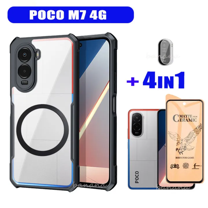 4IN1%20Poco%20M7%204G%20Anti-fall%20Mobile%20Phone%20Case%20With%20Ring%20Iron%20Sheet%20Magnet%20for%20Poco%20F7%20C71%20C85%20C75%20Redmi%2015C%2015%20Screen%20protector%20Film+lens%20film+back%20film%20-%20Image%203