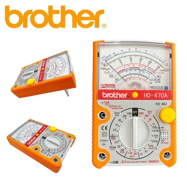 Brother HD-470A Analog Multimeter High Precision Mechanical Electrician ...