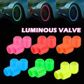 【Miga Plaza】Luminous Tire Valve Caps 6 Colors Car Motorcycle Glowing Valve Cover Car Tire Wheel Hub Styling Tool Auto Accessories. 