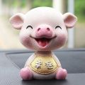 Car Accessories Decoration Car Creative Car Interior Dashboard Car Decoration Shaking Head Pig New Men and Women. 