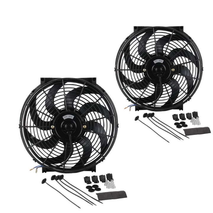 KOGEEK%20CF003-BK%2014%20inch%2090W%2012V%20Universal%20Car%20Slim%20Reversible%20Electric%20Radiator%20Cooling%20Fan%20Push%20Pull%20with%20Mounting%20Kit%20-%20Image%203