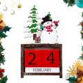 2024 Desk Calendar Wooden Christmas Countdown Calendar Christmas Decoration Supplies Desk Calendar 2023-2024 Advent Calendar Party Supplies Christmas Countdown Decorations Christmas Ornamentsdesk Calendar Calendar Christmas Gifts. 