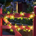 lights for decoration Flower Green Leaf String Lights Artificial Vine Fairy Lights Battery Powered Christmas Tree Garland Light for Weeding Home Decor. 