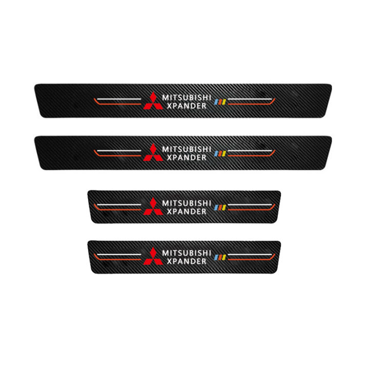 Sieece%20For%20Mitsubishi%20Xpander%204PCS%20Car%20Door%20Sill%20Protector%20Auto%20Carbon%20Fiber%20Threshold%20Strips%20Sticker%20Anti%20Scratch%20Car%20Sticker%20Car%20Accessories%20Exterior%20-%20Image%202