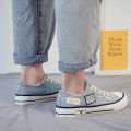 2023Summer New Low-Top Canvas Shoes Men's Korean-Style Change National Fashion All-Matching Fashion Shoes Fashion Cloth ShoesinsBoard Shoes. 