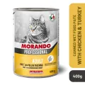 Morando Professional Pate With Chicken And Turkey Cat Wet Food Tin 405g. 